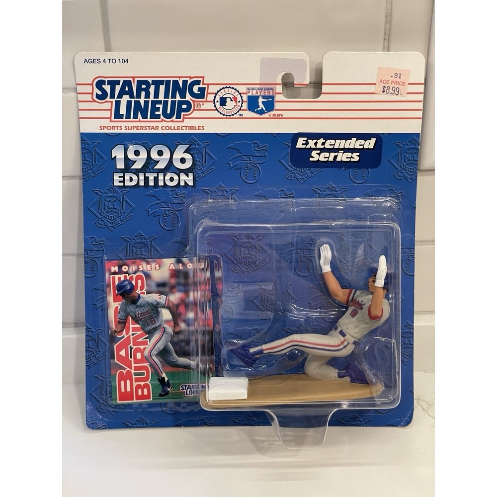 Vintage Moises Alou Starting Lineup Figure Card Montreal Expos MLB 1996‎ Sealed